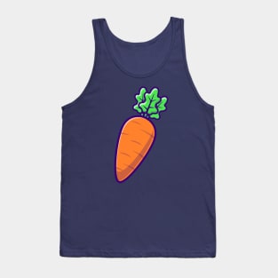 Carrot Vegetable Cartoon Tank Top